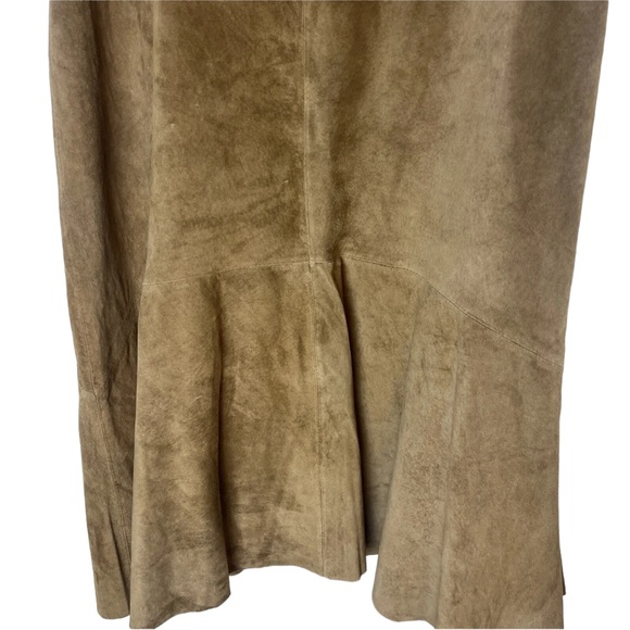 Vintage Brandon‎ Thomas long brown suede skirt size 14 nwt - Picture 2 of 6
